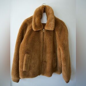 J. Crew Tan Faux Fur Jacket
